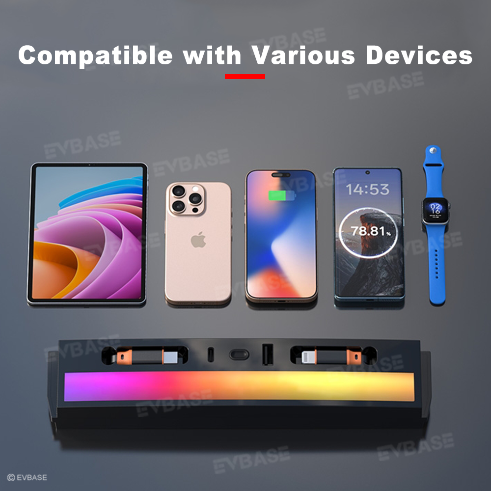 Model Y Juniper Ambient USB Hub & Rear Vent Expansion with Fast-Charge Cables & Strongest Magnet Phone Mount