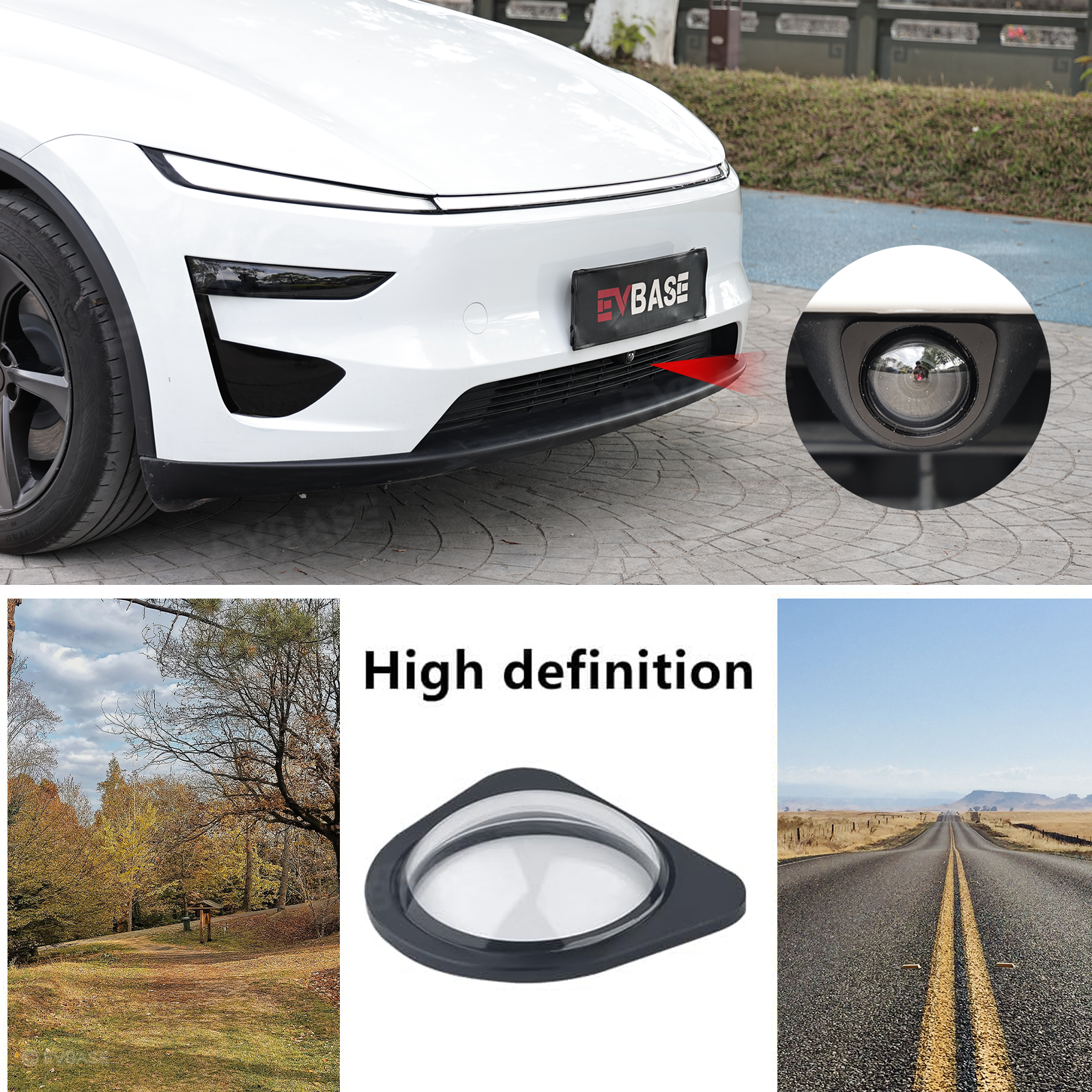 Model Y Juniper/ 3 Highland Front Camera Lens Guard Protective Cover HD Tempered Glass Protector