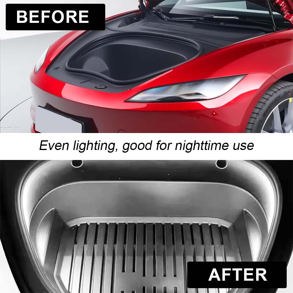 EVBASE Tesla Frunk Ambient Light Model 3 Y LED Light Strip With Remote App Control