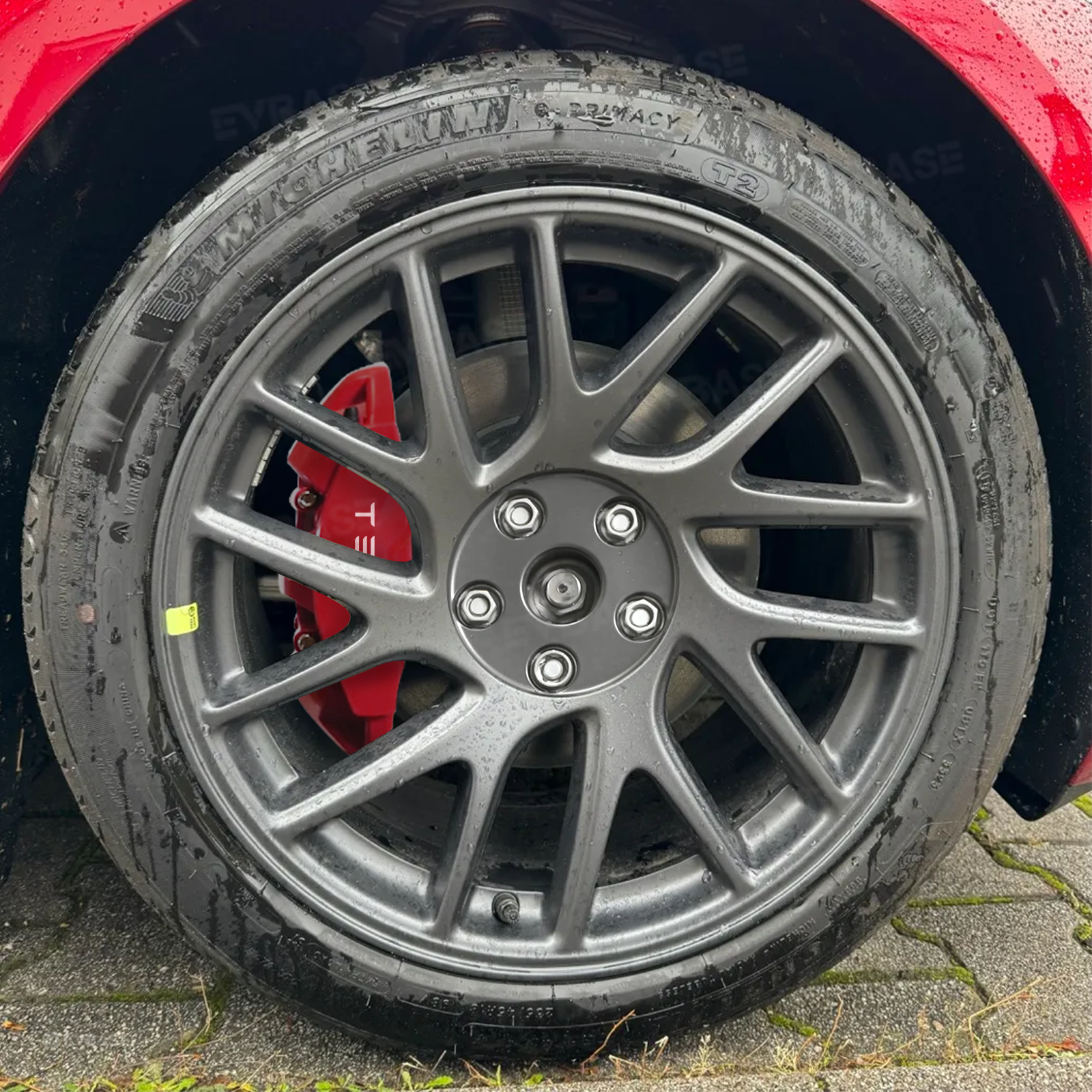 Model 3/Y Silicone Brake Caliper Covers Front and Rear Slip-On Caliper Protector Set Performance Look & No Wheel Removal