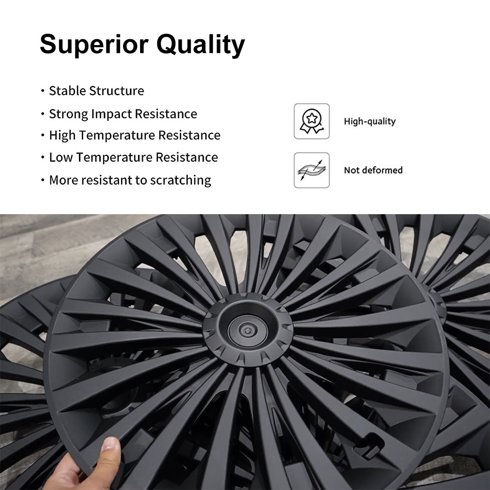 Tesla Model Y Wheel Cover Hubcaps 19-Inch Hub Cap Replacement 4pcs For Tesla Accessories