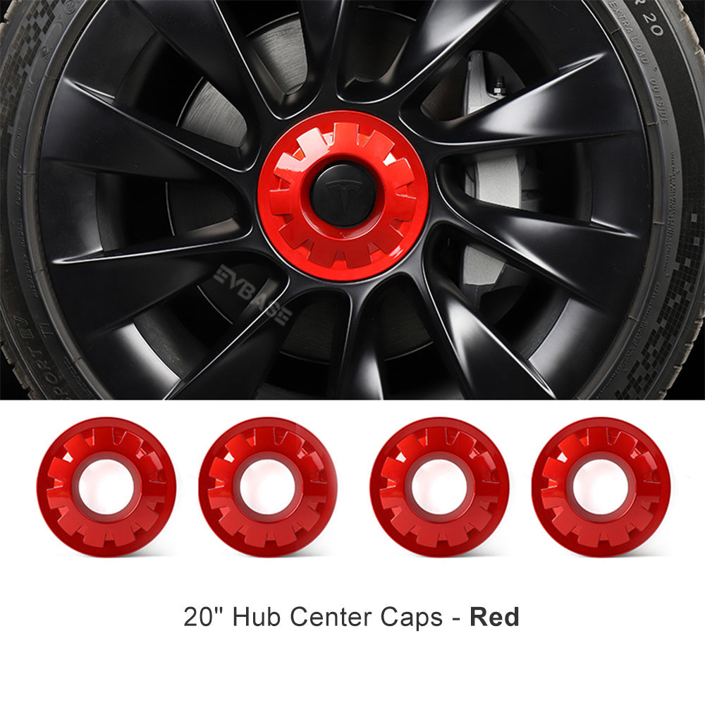 EVBASE Model Y Wheel Center Hub Cap 20inch Wheel Center Caps 4Pcs for Tesla