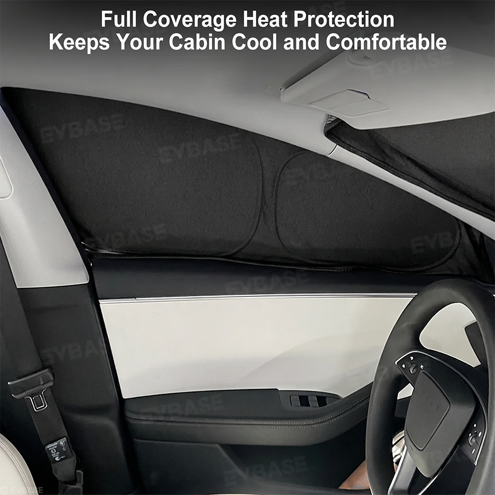 Model Y Juniper Sunshade Front & Rear Windshield Shade Side Window Sun Visor Glass Roof Sunshade Sun Protection Heat Insulation
