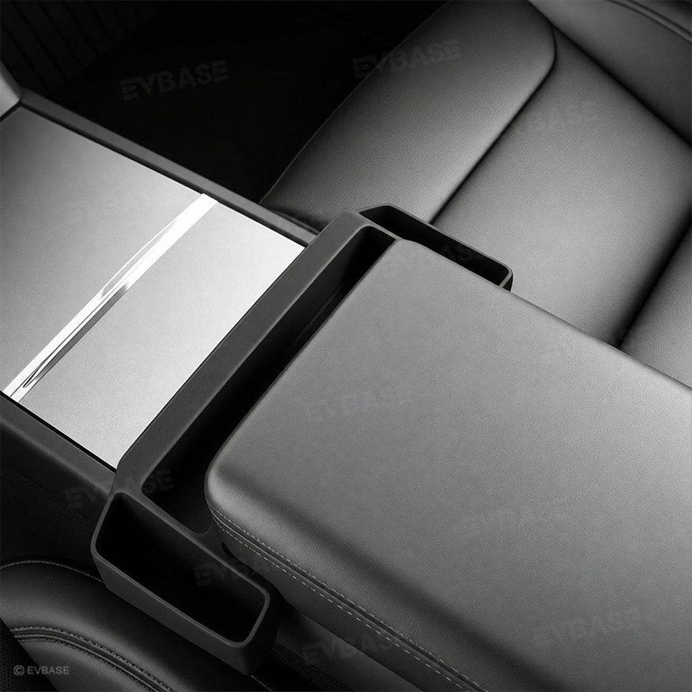 Model Y Juniper/ Y L/ 3 Highland Center Console Organizer Tray Silicone Armrest Sunglasses & Card Storage Box