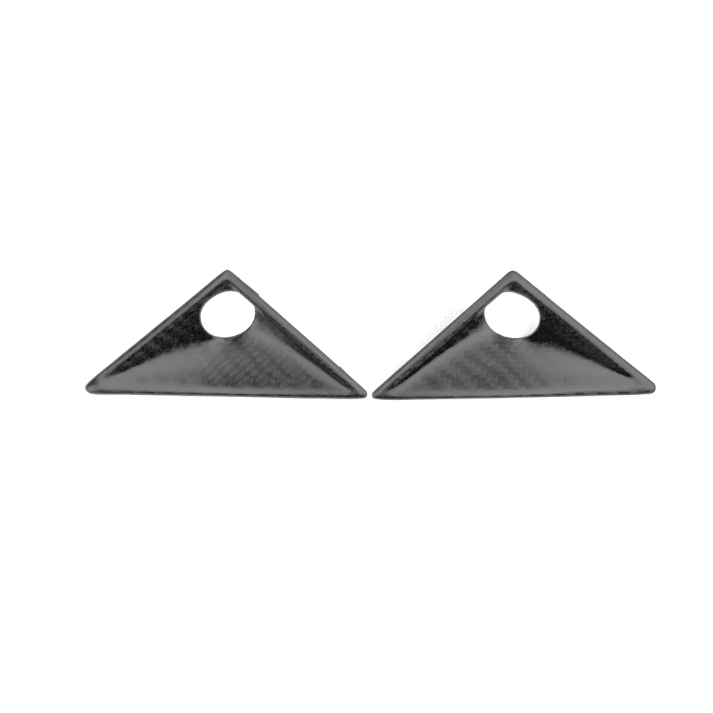 Cybertruck Front Fender Real Carbon Fiber Glossy Camera Applique Overlays