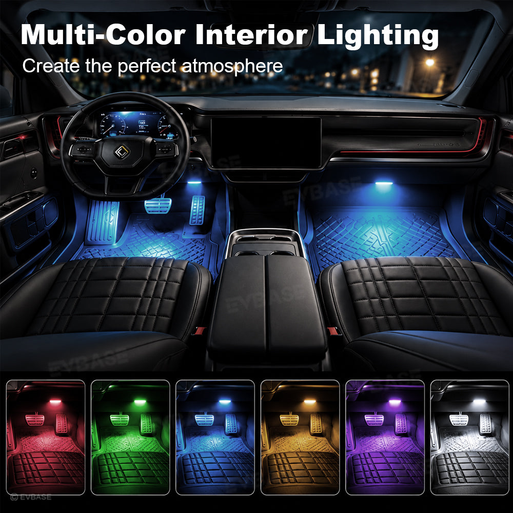 Wireless LED Flashing Lights Multi-Mode RGB Ambient Lighting with Remote Control for Rivian R1S /R1T /R2