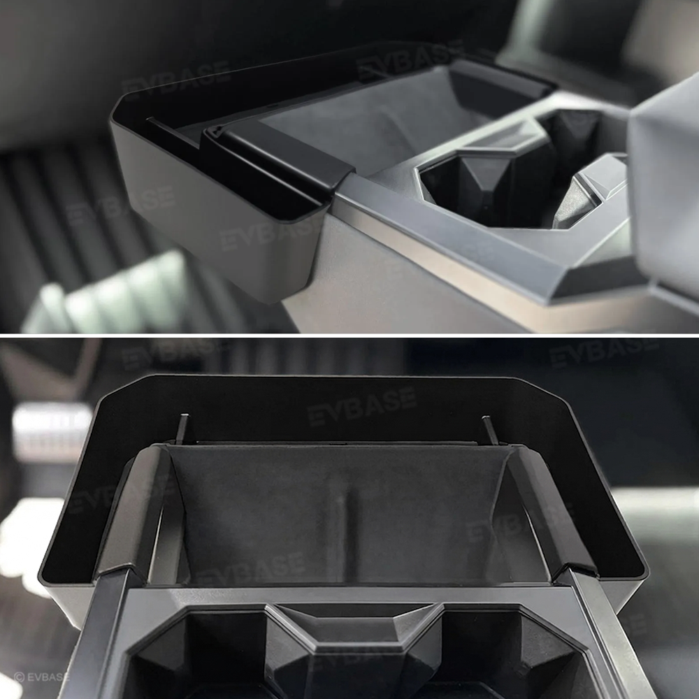 Cybertruck Cup Holder Front Organizer Tray Center Console Storage Box