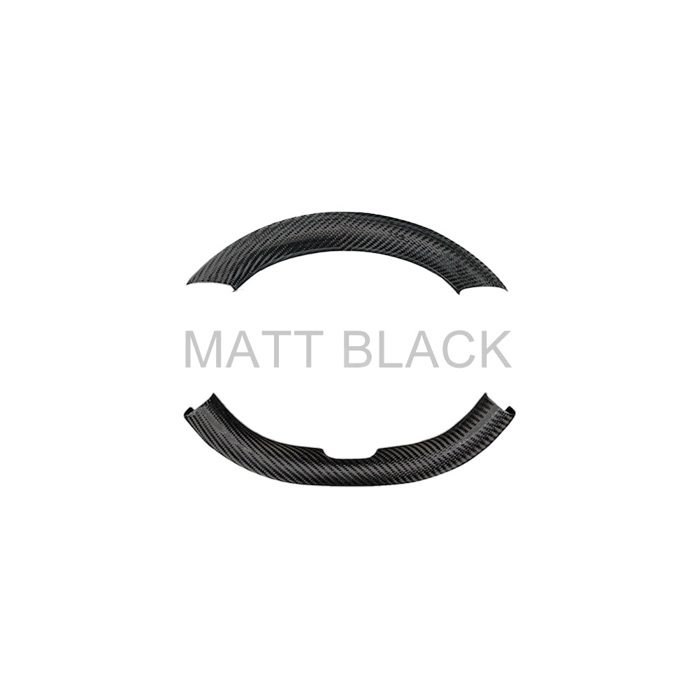 Model Y Juniper Steering Wheel Covers Real Carbon Fiber Grip Upper Lower Parts Overlay for Tesla