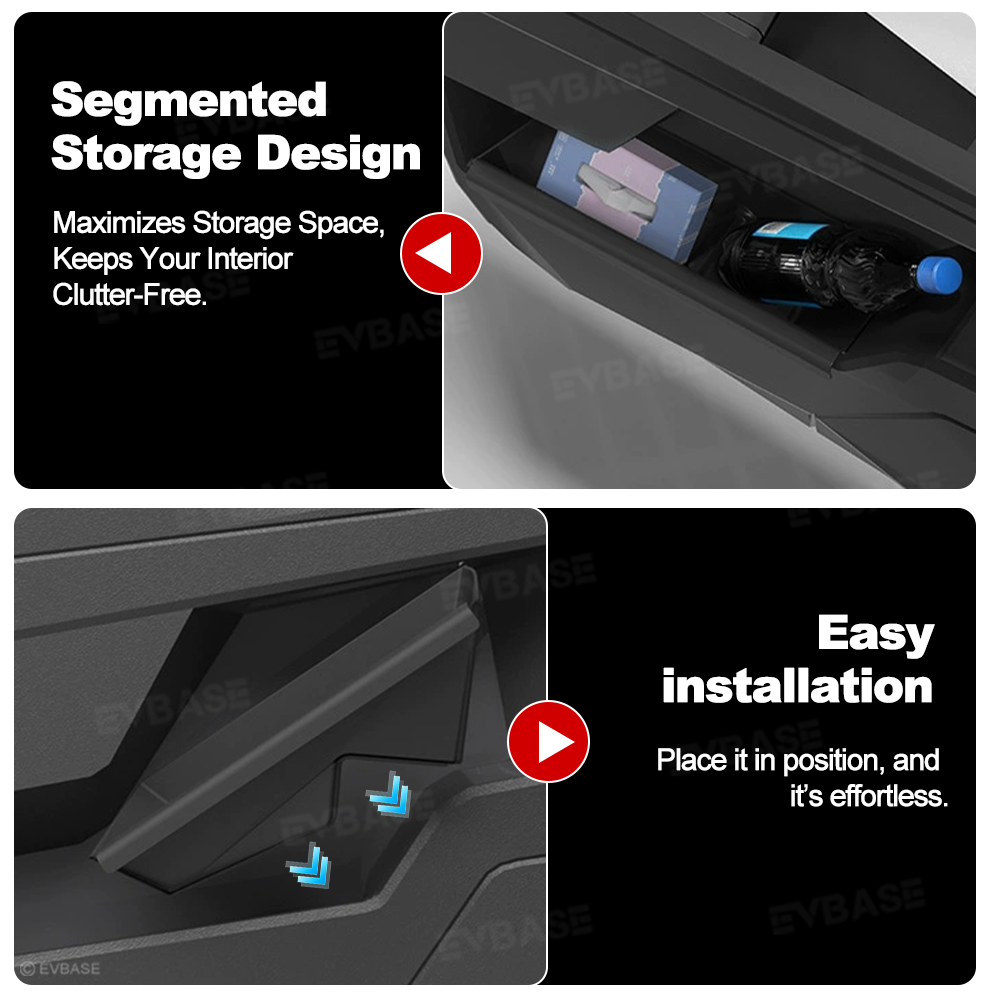 Cybertruck Door Pocket Organizers Liner Front and Rear Door Side Storage Box