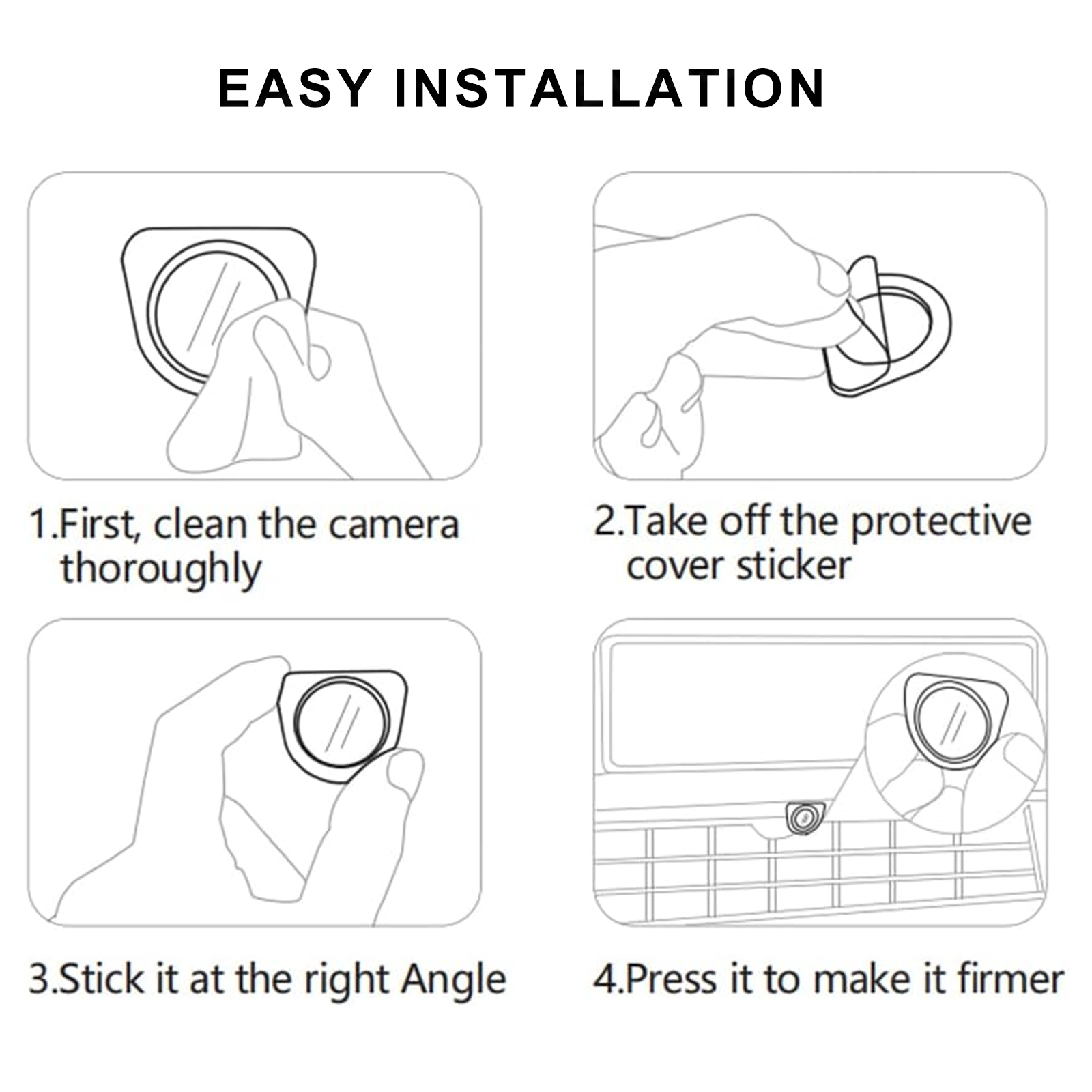 Model Y Juniper/ 3 Highland Front Camera Lens Guard Protective Cover HD Tempered Glass Protector