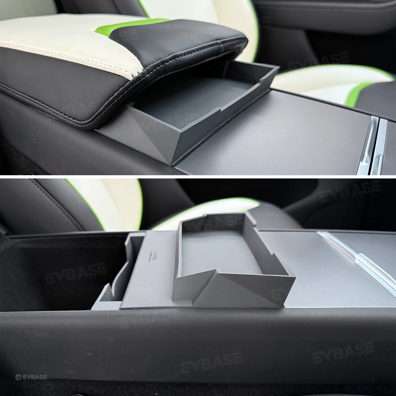 Model Y Juniper Center Console Organizer Tray Silicone Armrest Sunglasses & Card Storage Box for Tesla