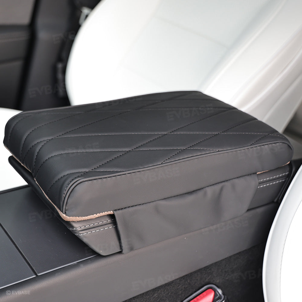Model Y /3 /YL Leather Center Console Armrest Support Cushion & Scratch-Resistant Cover
