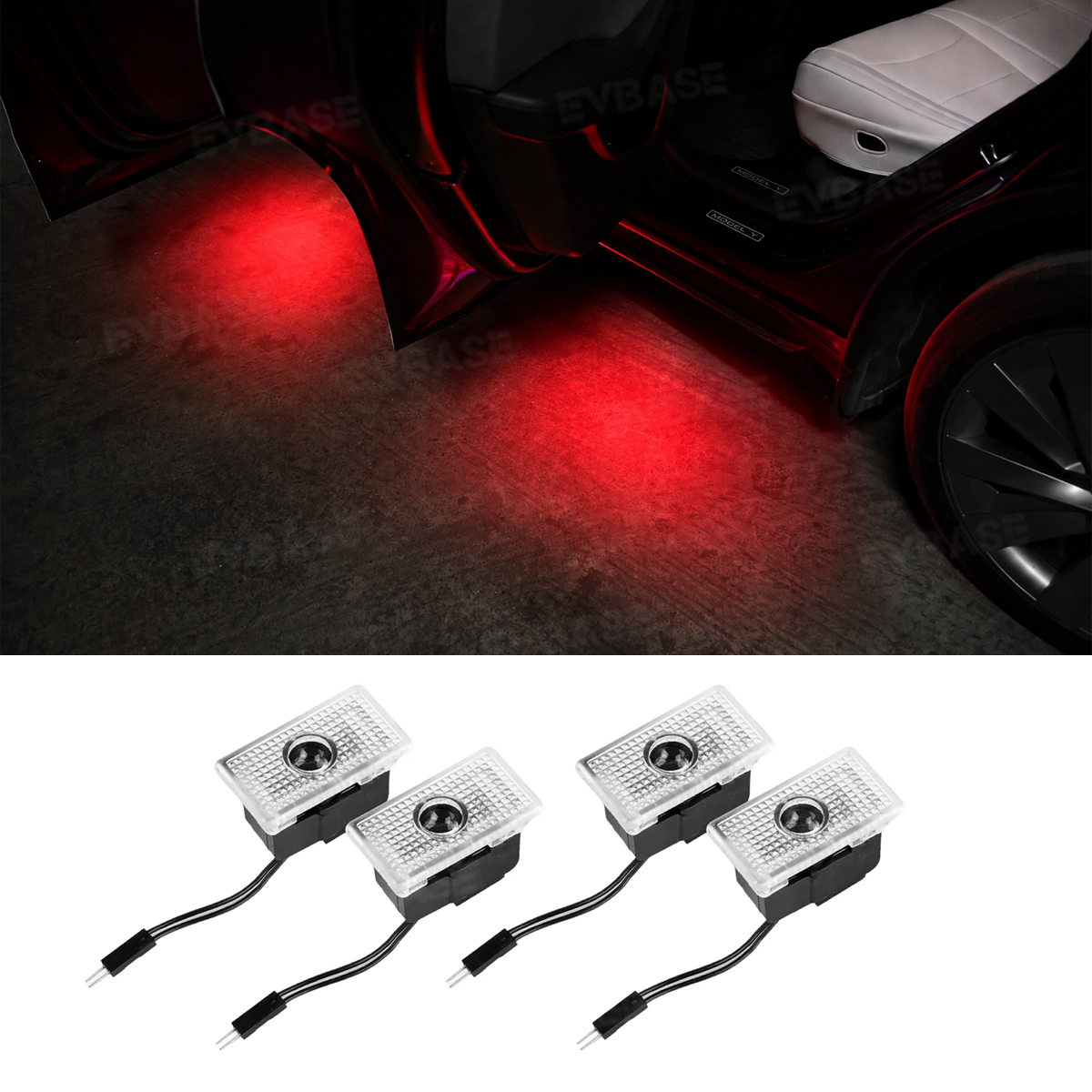 Model Y Juniper/ 3 Highland Projection Lights & Footwell Lights & Center Console Ambient Lighting with Factory Screen Control
