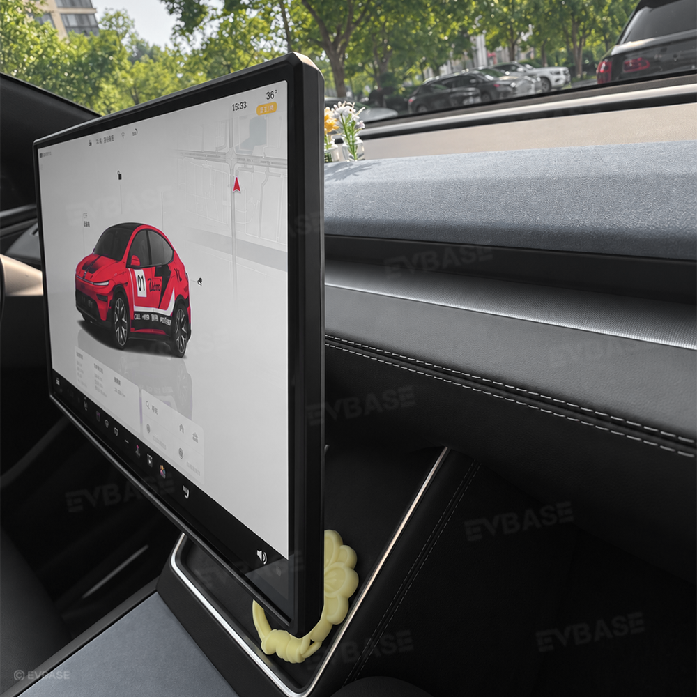 Model Y Juniper / Y L Center Console Screen Overlay Silicone Touchscreen Frame Protection Cover