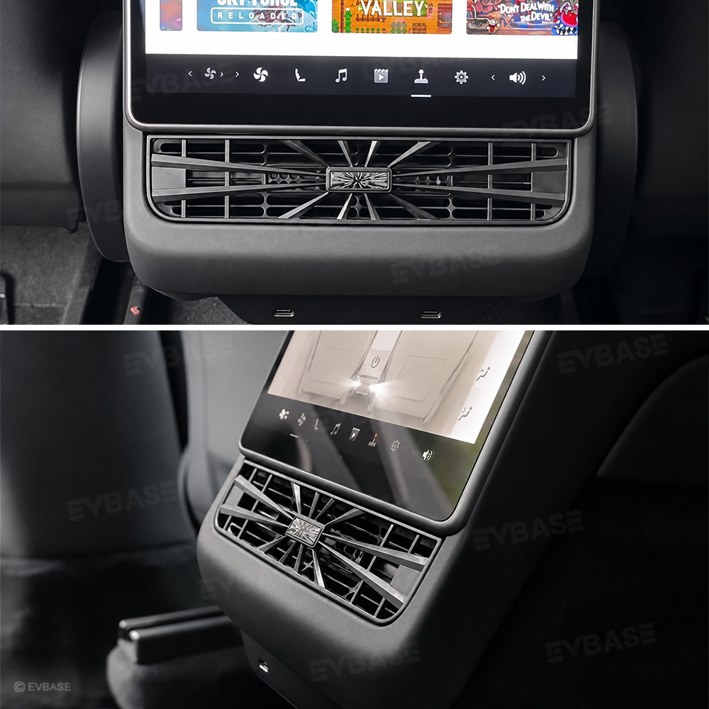 Model Y Juniper/ 3 Highland Backseat Air Vent Cover Rear AC Vent Protector Airflow Grille Protection with Built-in Aroma Diffuser