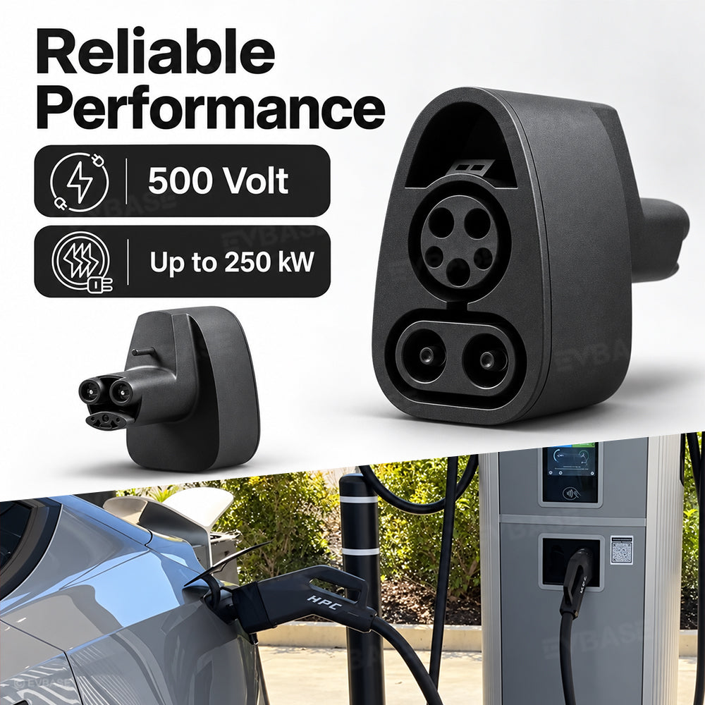 CCS1 to NACS Adapter for Tesla Model Y/3/S/X/Cybertruck Max 250 kW DC Fast Charging