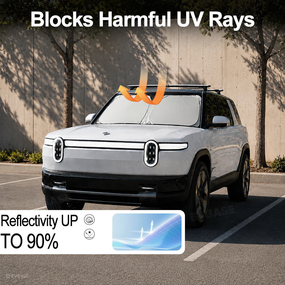 Windshield Sunshade for Rivian R2 Front Window Shade Sun Protection Heat Insulation