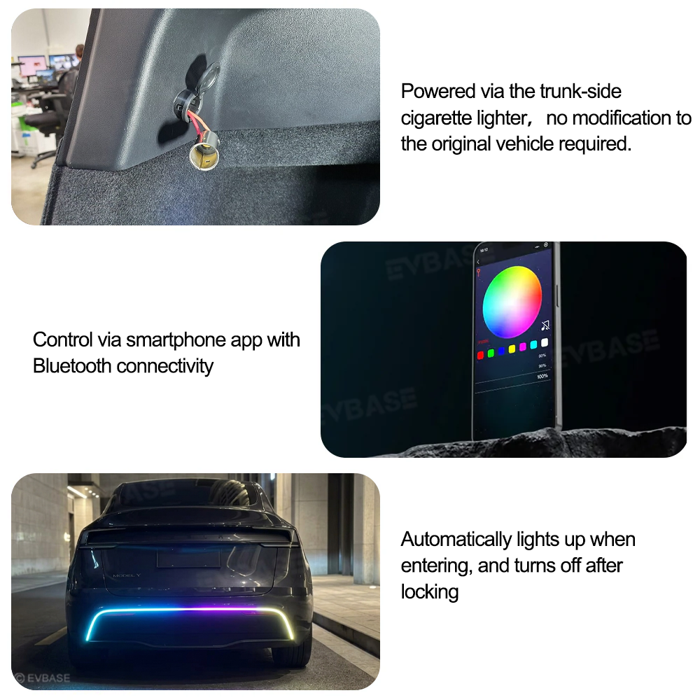 Model Y Juniper Rear Bumper Ambient Lighting RGB Dynamic LED Light Strip