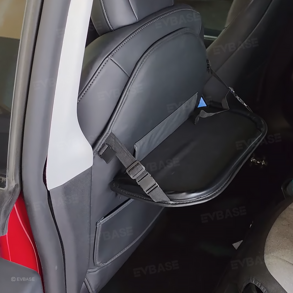 Back Seat Kick Protector with Foldable Tray Table for Tesla Model Y/ Y Juniper & Model 3 /3 Highland