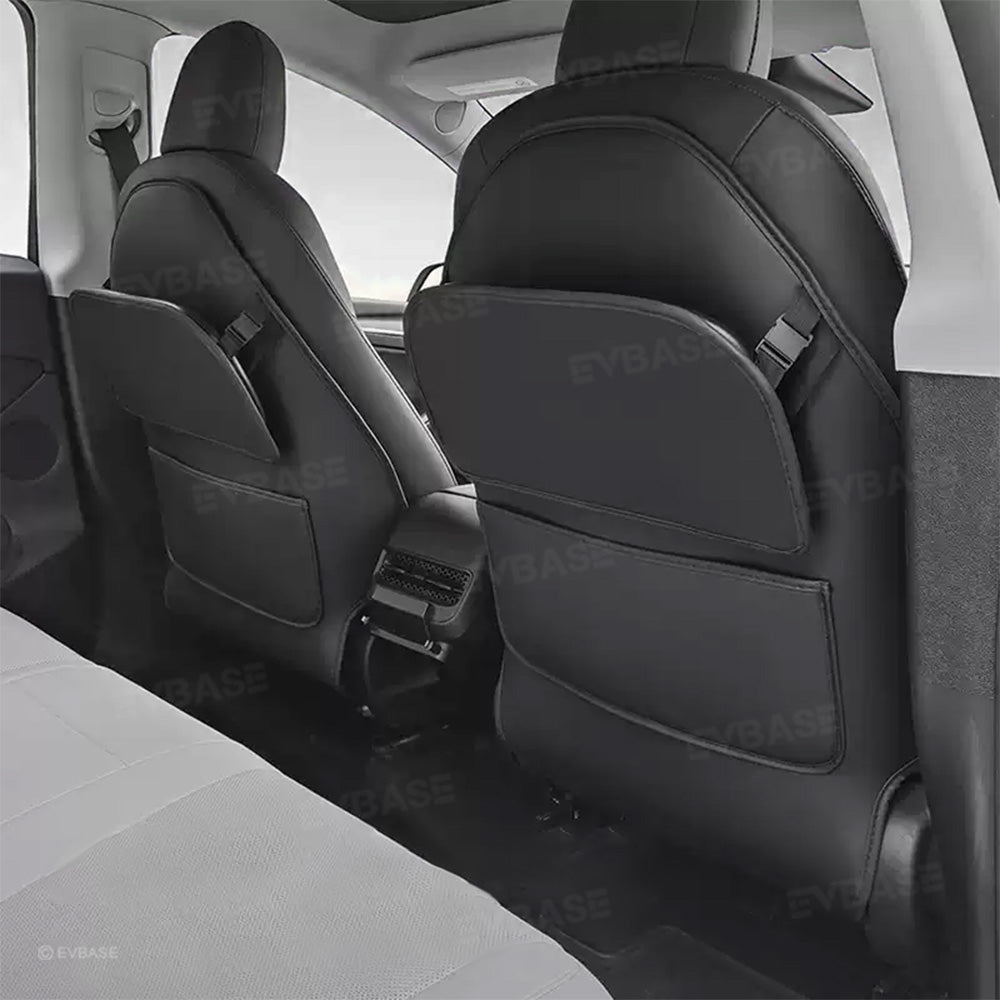 Back Seat Kick Protector with Foldable Tray Table for Tesla Model Y/ Y Juniper & Model 3 /3 Highland