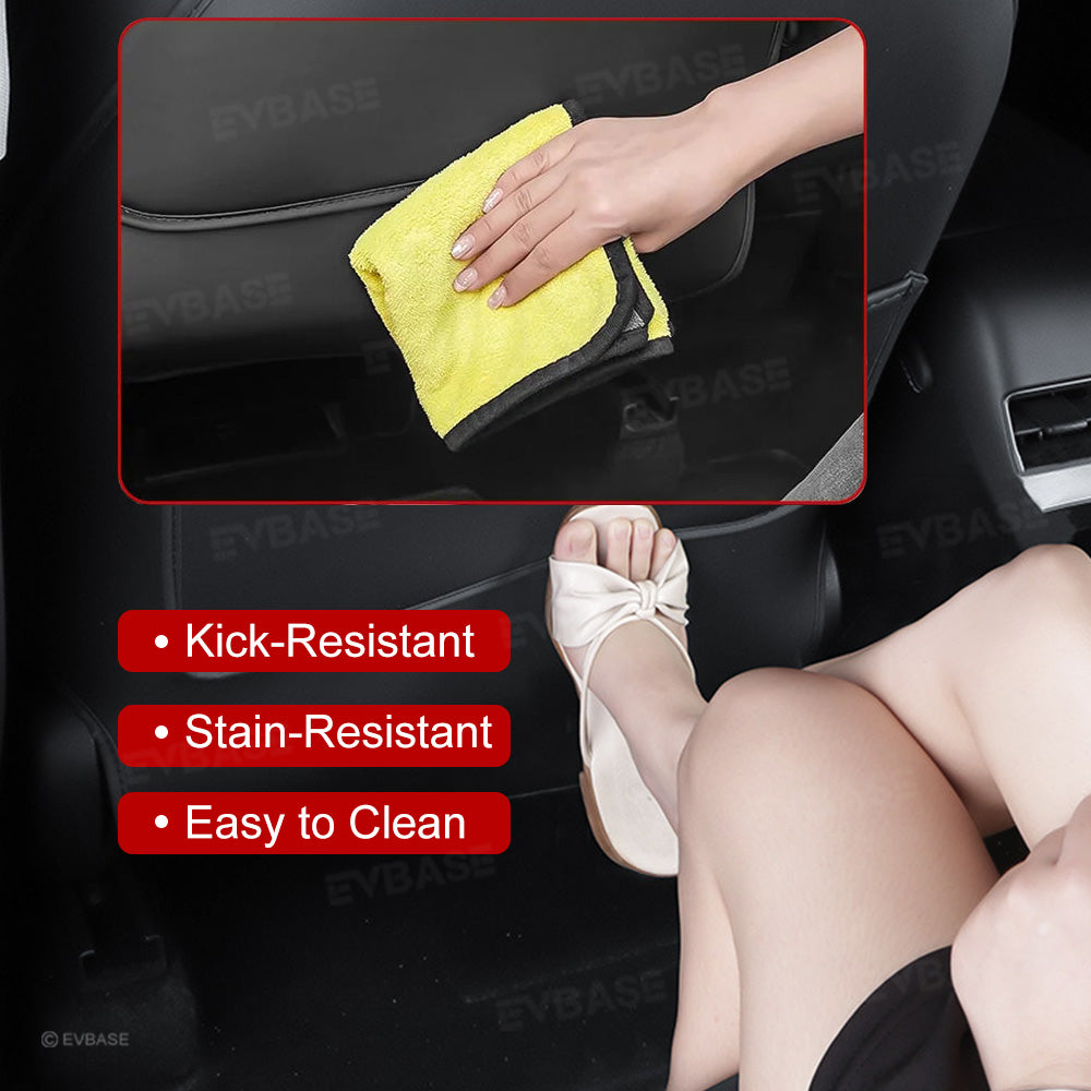 Back Seat Kick Protector with Foldable Tray Table for Tesla Model Y/ Y Juniper & Model 3 /3 Highland