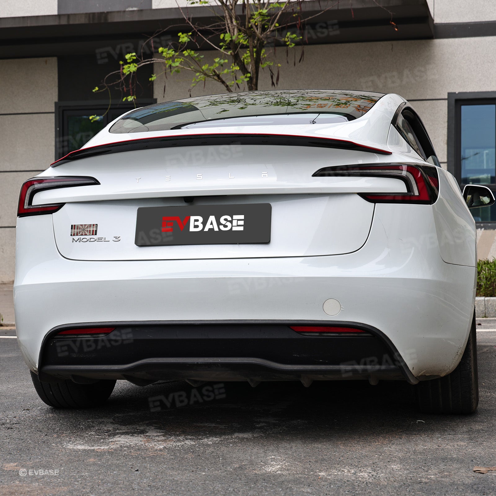 Carbon Fiber Rear Wing Spoiler for Model 3 Highland/ Y Juniper with Performance Style Redline Rear Trunk Spoiler