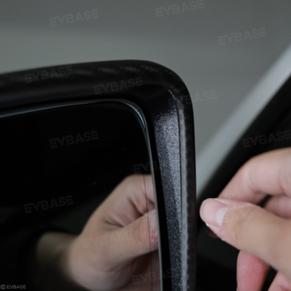 Carbon Fiber Side View Mirror Cover for Model 3 & Highland with Performance Style Side Mirror Caps