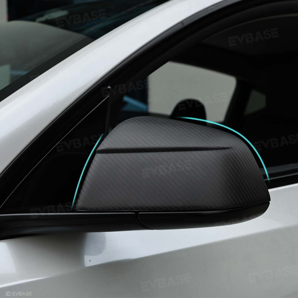 Model Y/Y Juniper & Model 3 /3 Highland Side Mirror Covers Real Carbon Fiber Side View Mirror Overlays Exterior Mods