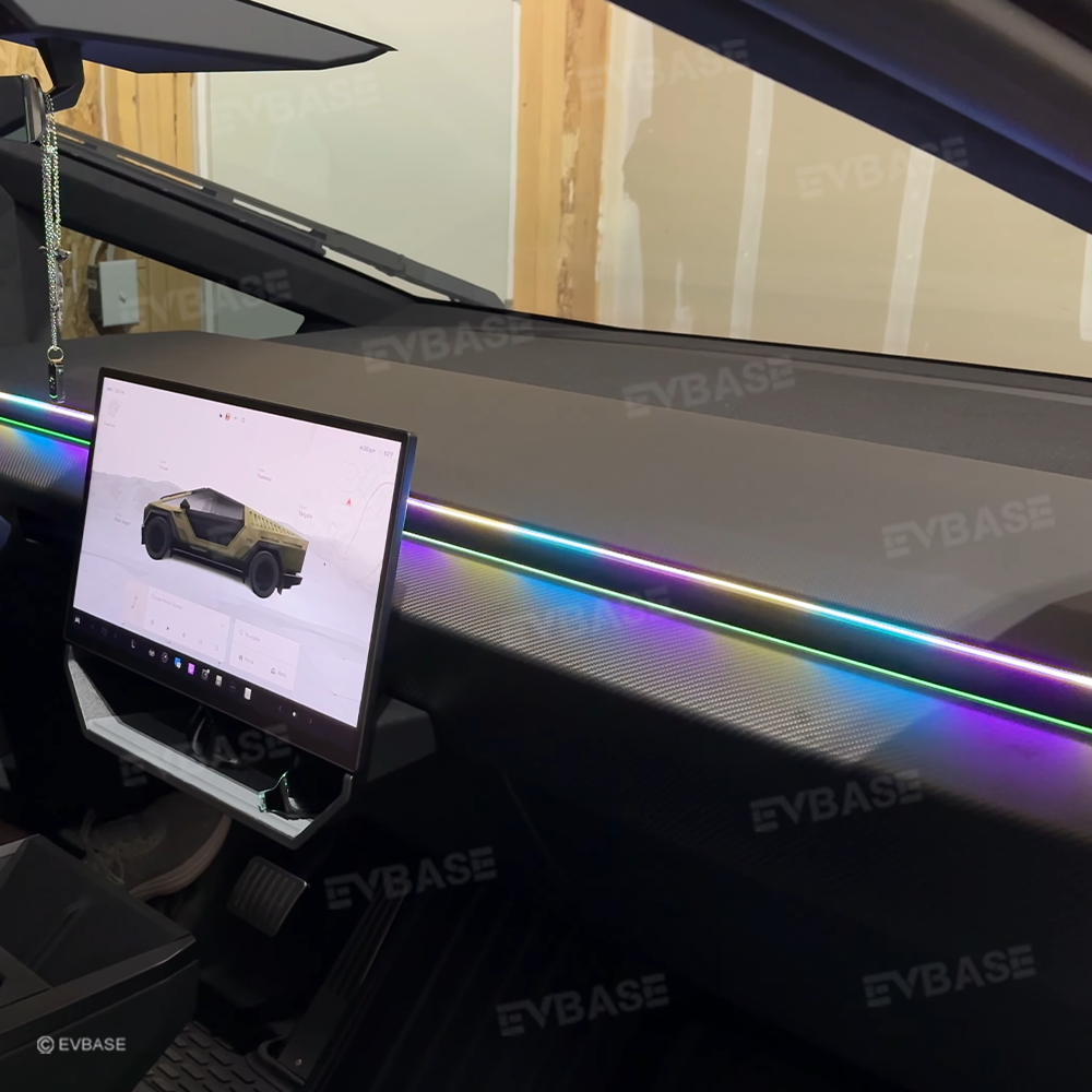 Cybertruck Dashboard Streamer Ambient Light Center Console Light Up Strip Upgrade