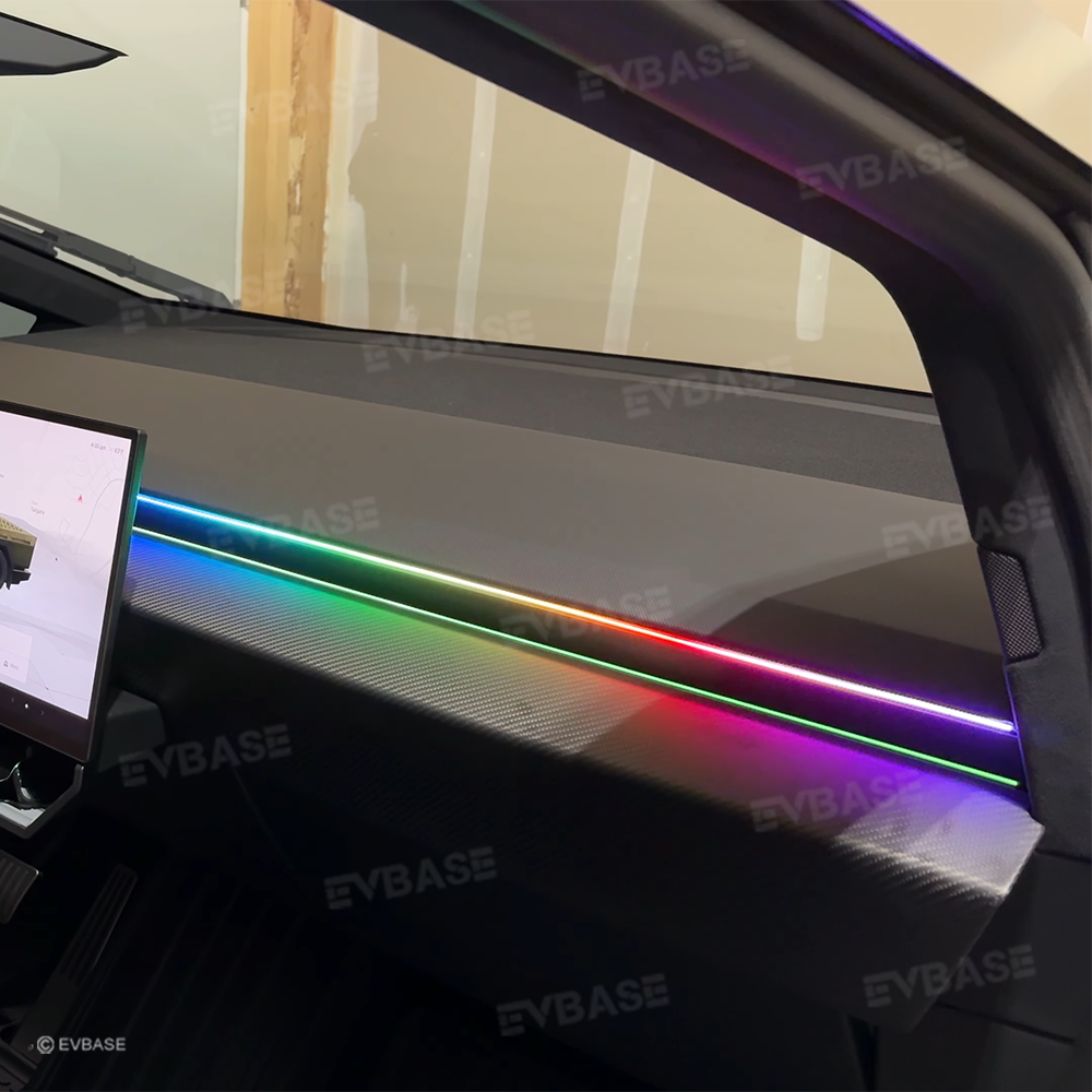 Cybertruck Dashboard Streamer Ambient Light Center Console Light Up Strip Upgrade