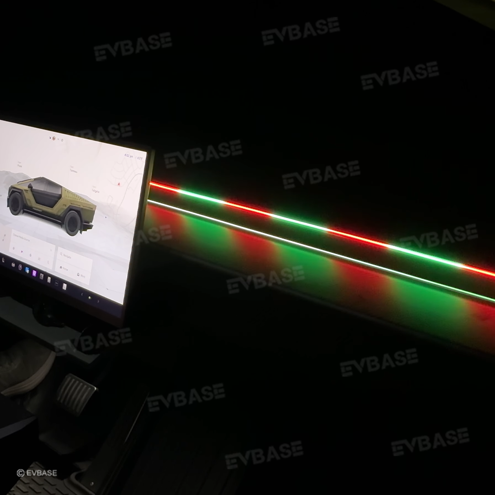 Cybertruck Dashboard Streamer Ambient Light Center Console Light Up Strip Upgrade