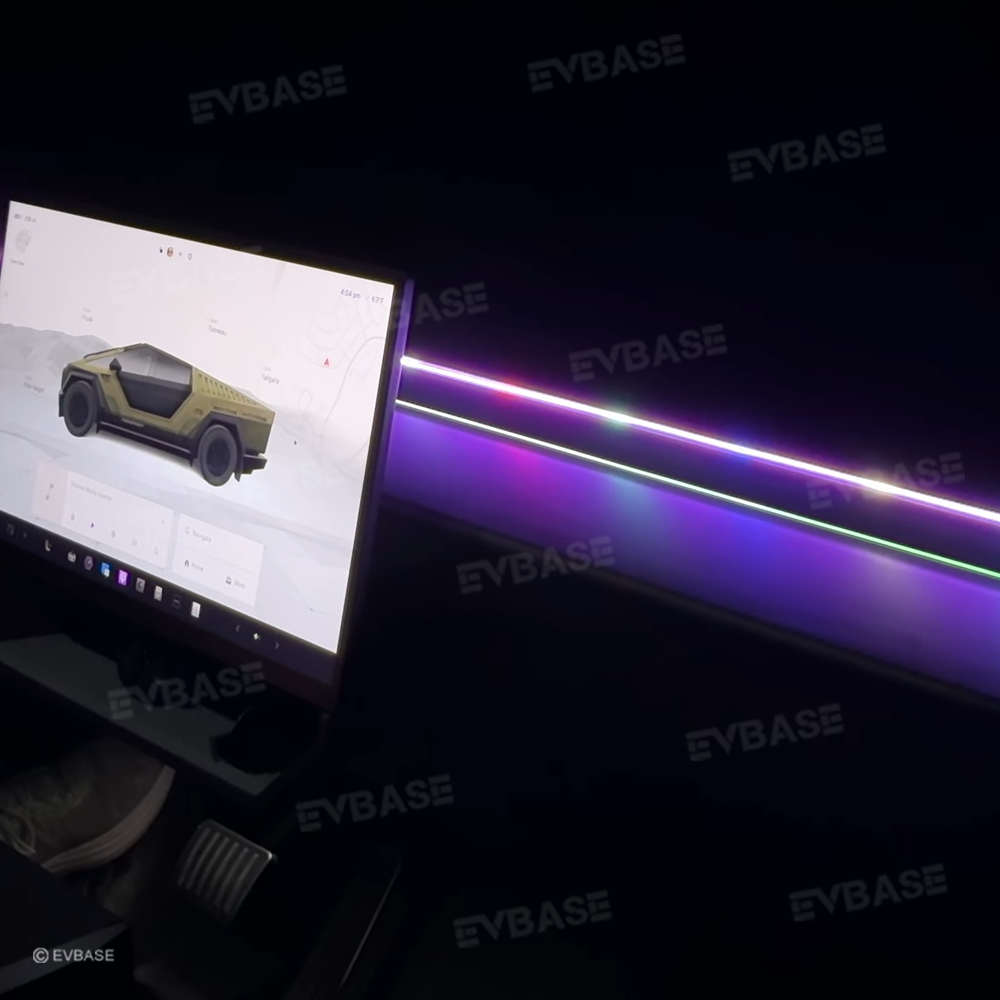 Cybertruck Dashboard Streamer Ambient Light Center Console Light Up Strip Upgrade