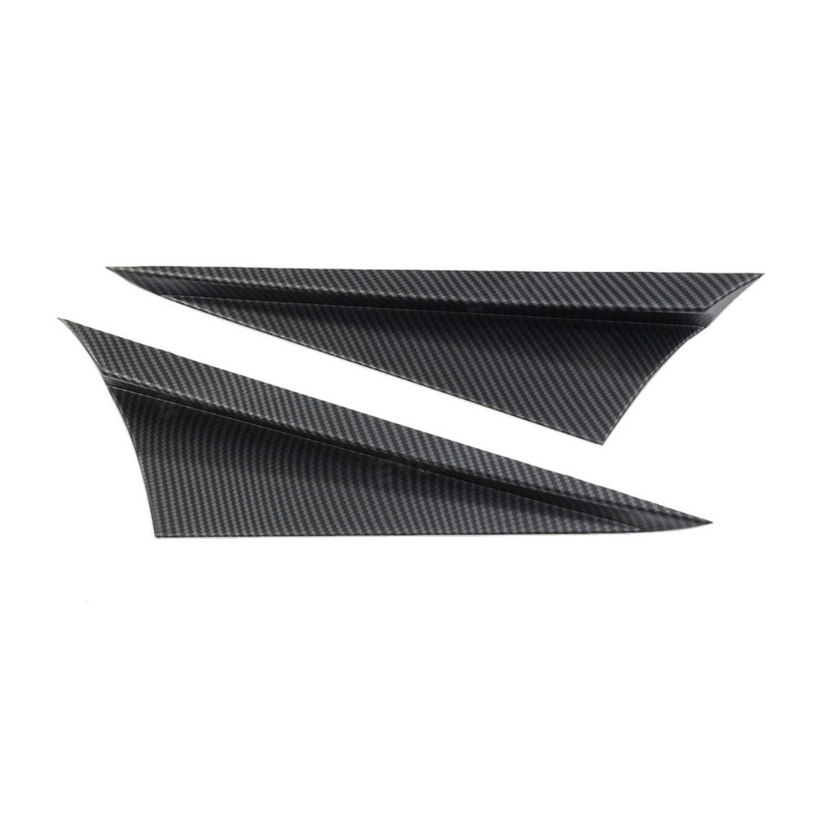 Cybertruck Exterior Front Corner Window Overlay ABS Carbon Fiber Sporty Style A-Pillar Cover