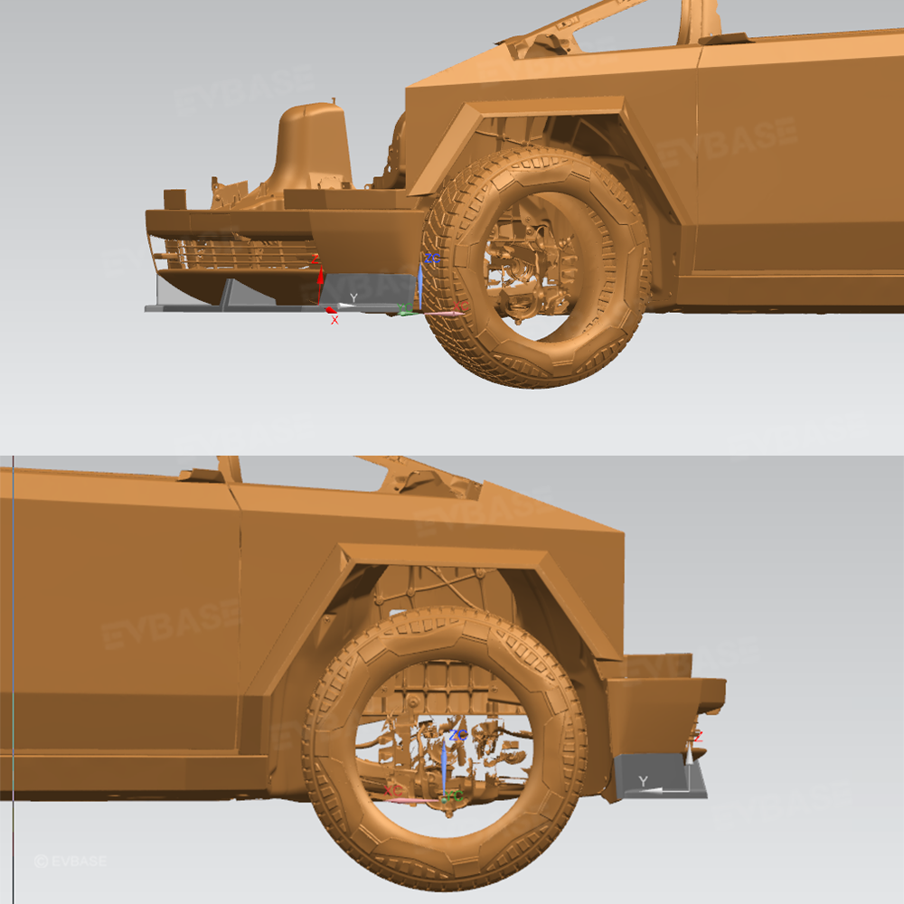 Cybertruck Front Bumper Lip Splitter ABS Front Lip for Tesla