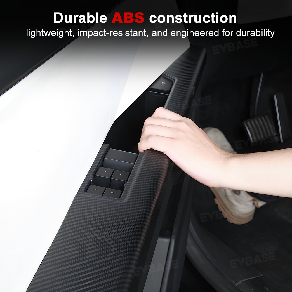 Cybertruck Front & Rear Lower Door Panel Armrest Cover ABS Overlay