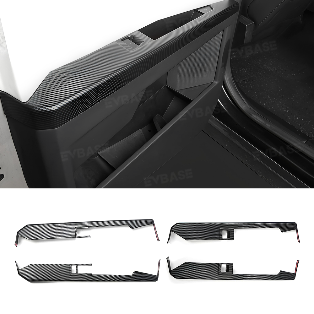 Cybertruck Front & Rear Lower Door Panel Armrest Cover ABS Overlay