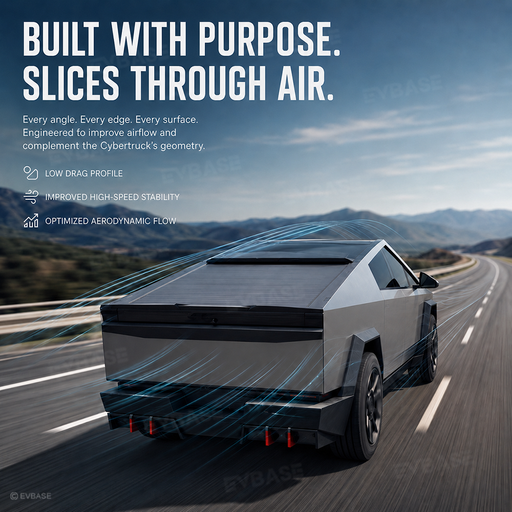 Cybertruck Rear Cab Spoiler ABS Roof Spoiler Wing Aerodynamic Upgrade