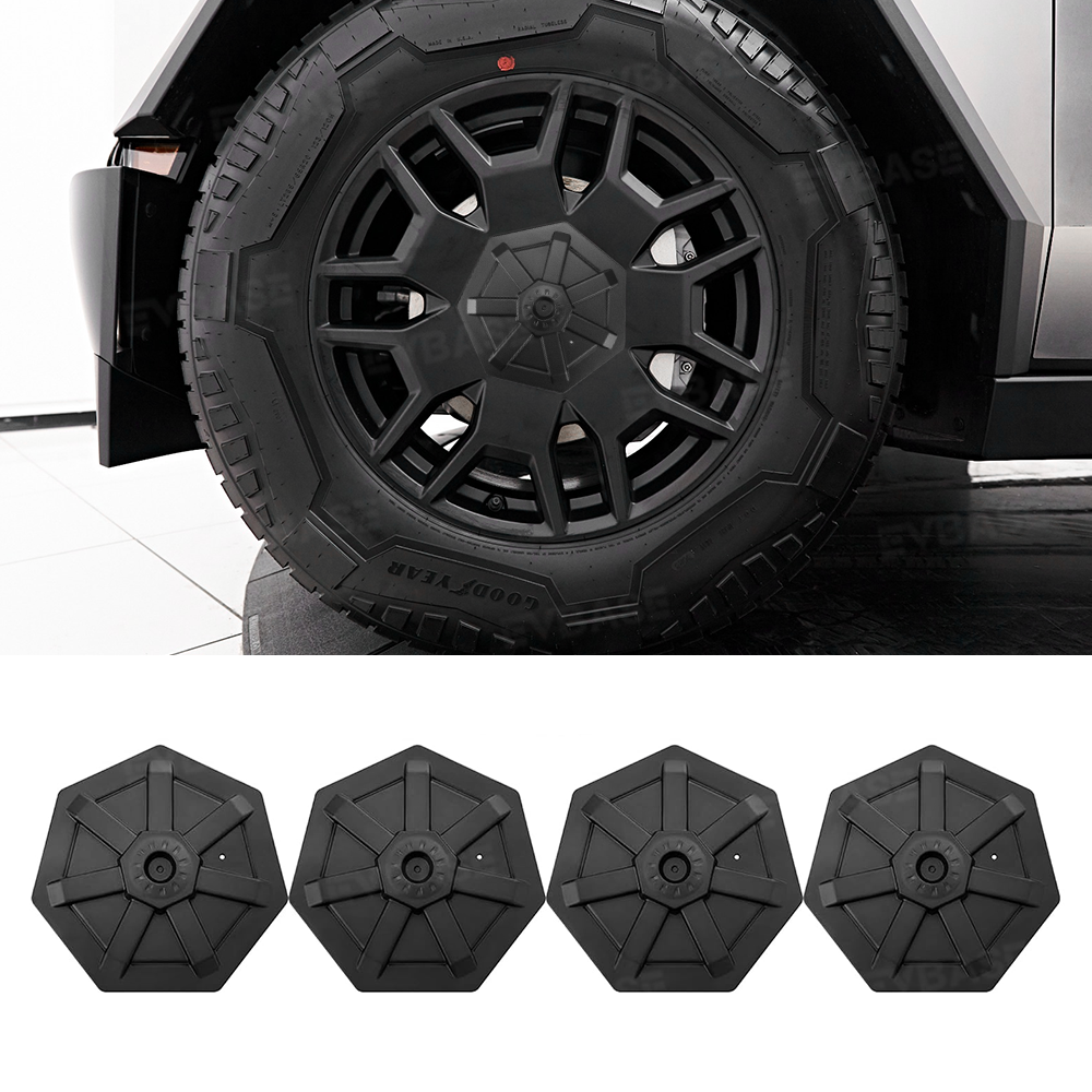 Cybertruck Wheel Center Caps Heptagon Center Hub Covers for Tesla