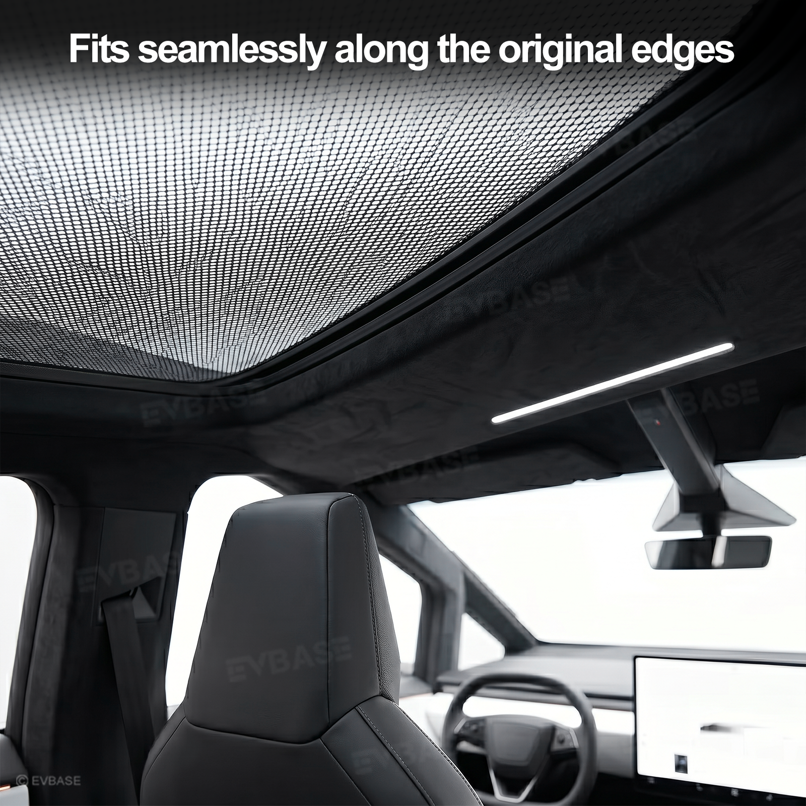 Cybertruck Glass Roof Sunshade OEM-Style Roof Shade Heat Insulation UV Protection Skylight Shade