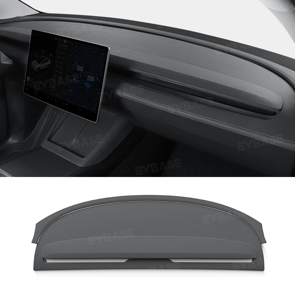 EVBASE Full-Cover Silicone Dashboard Protector Pad for Tesla Model Y Juniper