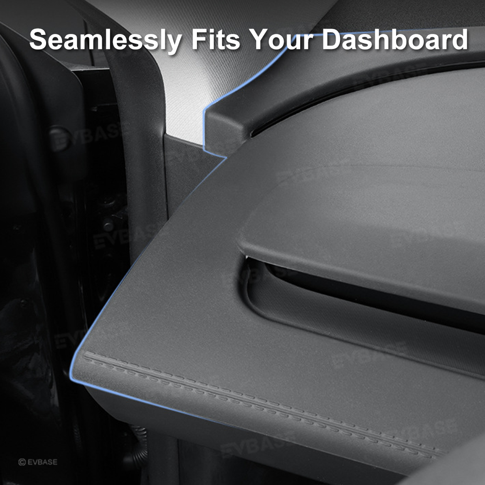 EVBASE Full-Cover Silicone Dashboard Protector Pad for Tesla Model Y Juniper