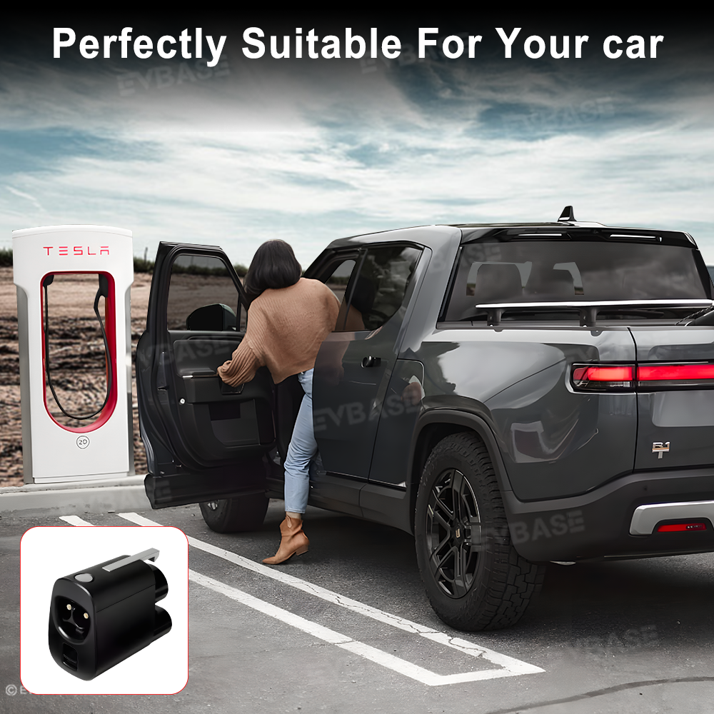 EVBASE NACS To CCS1 Charger Adapter Compatible With Tesla Superchargers