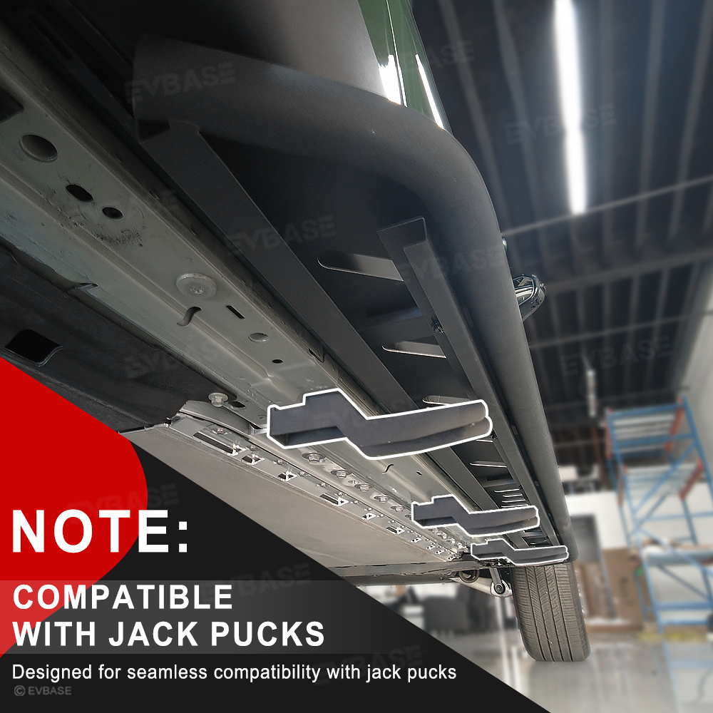 R1S R1T Rock Sliders Nerf Bars Side Step Underbody Protection Running Boards With Optional Lower Rocker Armor Panels For Rivian