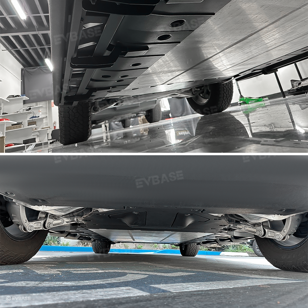 R1S R1T Rock Sliders Nerf Bars Side Step Underbody Protection Running Boards With Optional Lower Rocker Armor Panels For Rivian