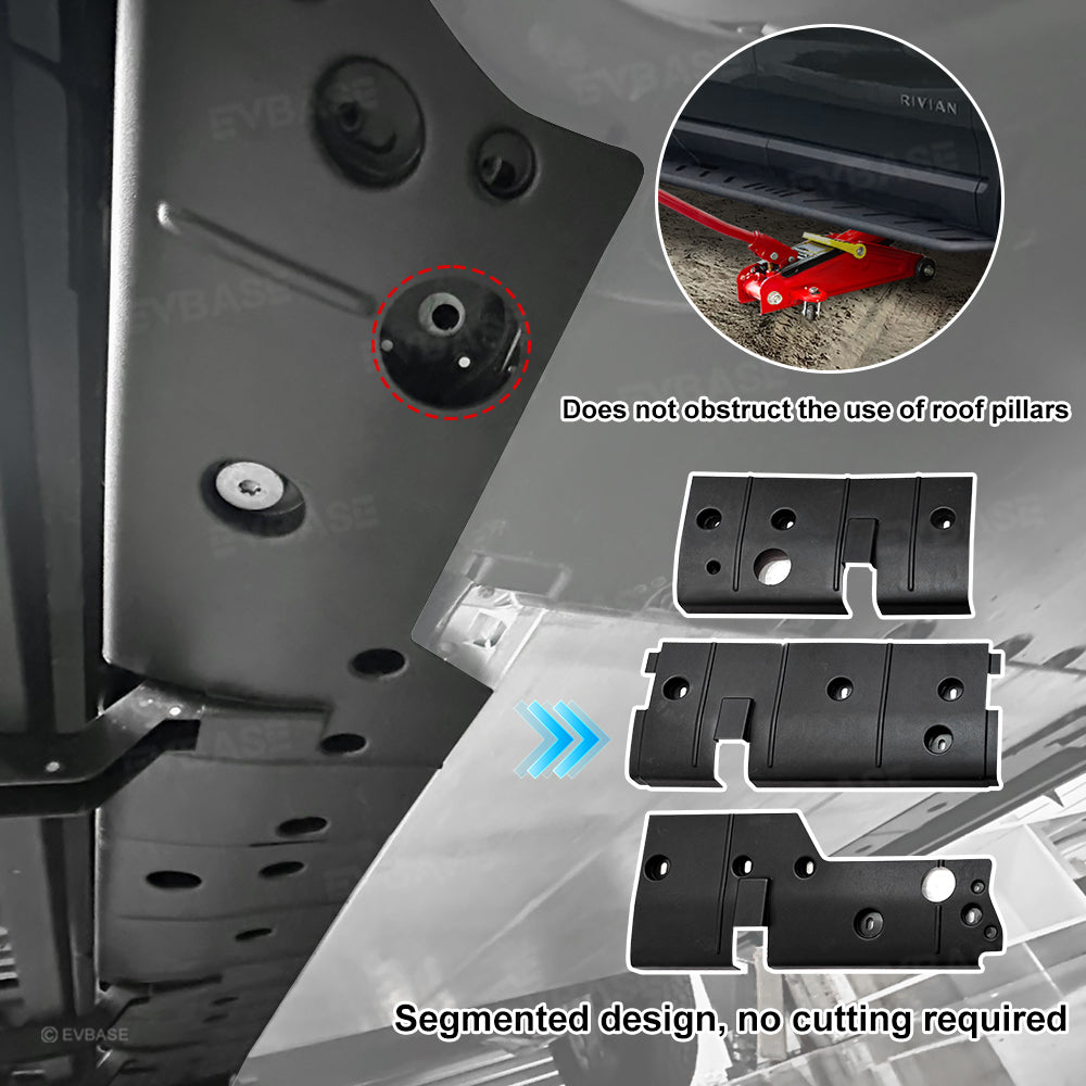 R1S R1T Rock Sliders Nerf Bars Side Step Underbody Protection Running Boards With Optional Lower Rocker Armor Panels For Rivian