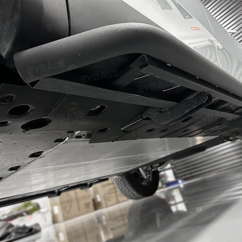 R1S R1T Rock Sliders Nerf Bars Side Step Underbody Protection Running Boards With Optional Lower Rocker Armor Panels For Rivian