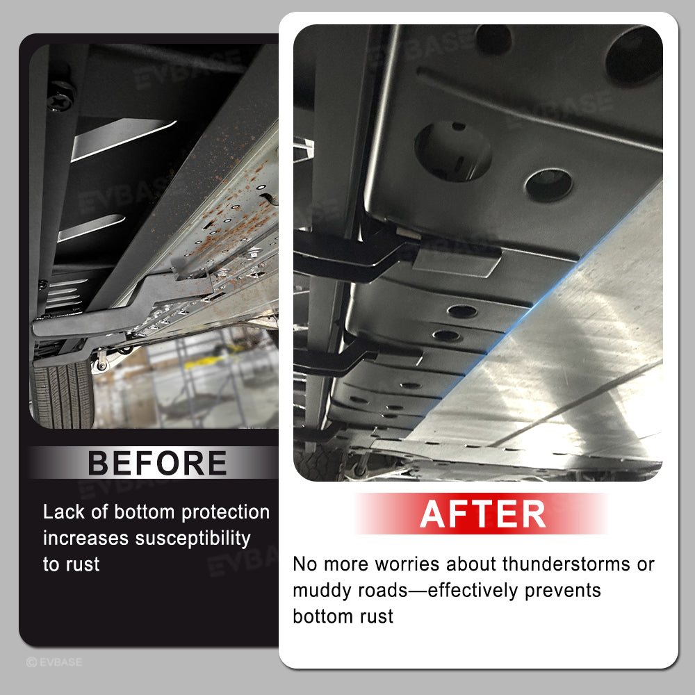 R1S R1T Rock Sliders Nerf Bars Side Step Underbody Protection Running Boards With Optional Lower Rocker Armor Panels For Rivian