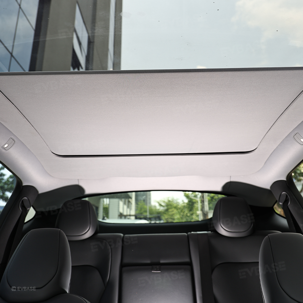 EVBASE Tesla Model Y Electric Automatic Shades Glass Roof Powered Sunshade Retractable Sunshade Model Y Accessories