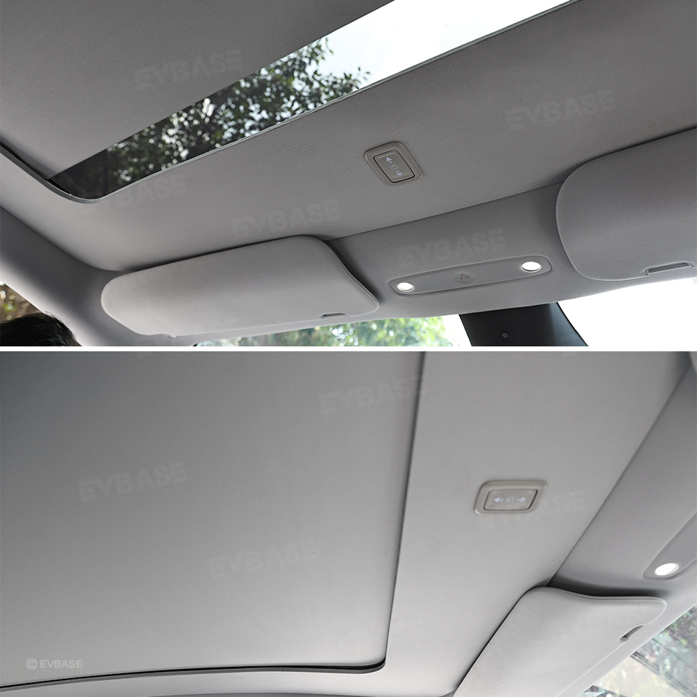 EVBASE Tesla Model Y Electric Automatic Shades Glass Roof Powered Sunshade Retractable Sunshade Model Y Accessories