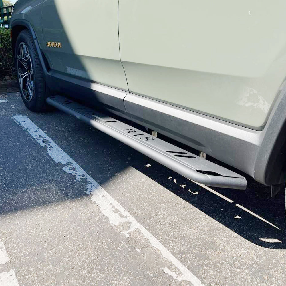 Running Boards for Rivian R1T/R1S Side Steps Nerf Bars with Letters Exterior Off-Road Accessories